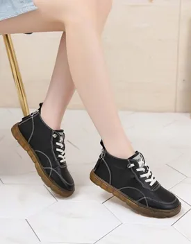 Women's Comfortable  Casual Leather Sneakers