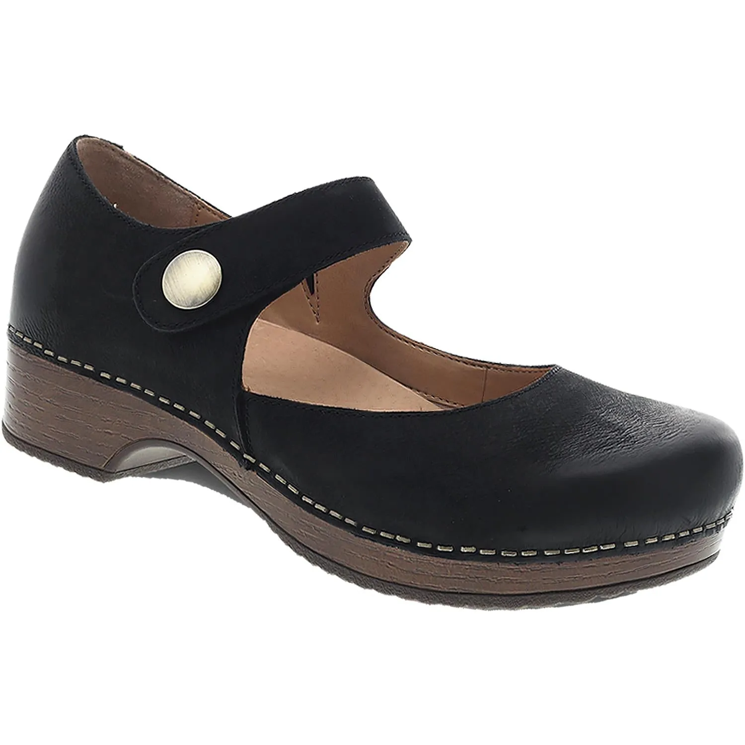 Women's Dansko Beatrice Black Burnished Nubuck