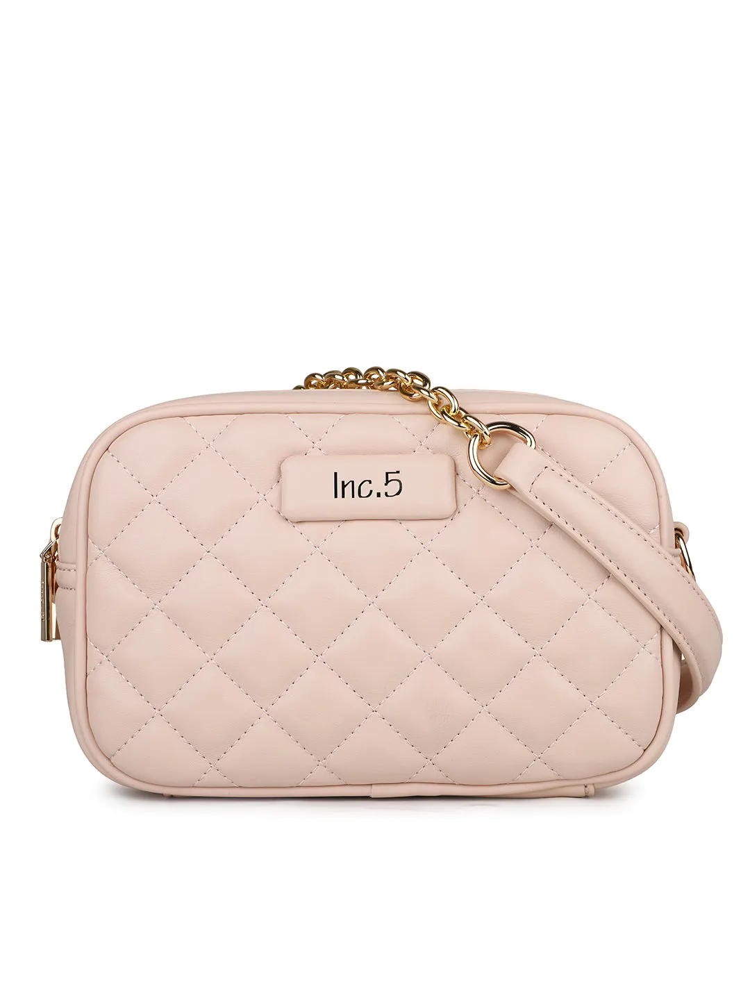 Women's Pink Textured Sling Bag